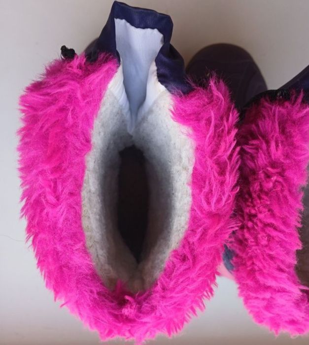 Сапоги девочку непромокаемые зима  р.24