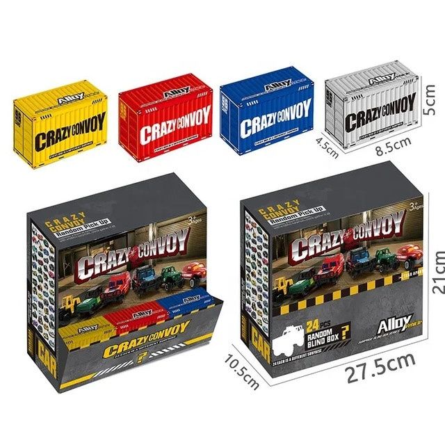 Набор металлических машинок 24-шт по типу Hot Wheels в коробочках.