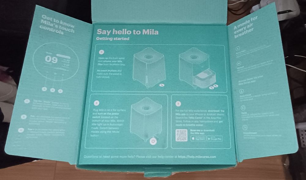 Умный очиститель воздуха с HEPA-фильтром. Vitality Mila