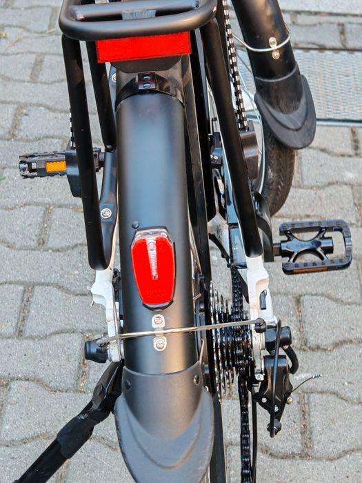 Rower elektryczny Funbike EVO 19" BIAŁY - Stan Jak Nowy, Przebieg TYLKO 260 km!