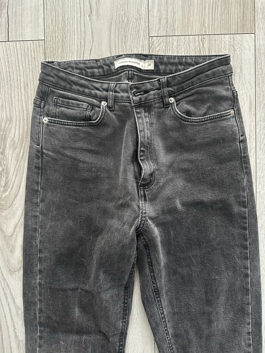 Damskie dżinsy Carin Wester szare M 38 jeansy