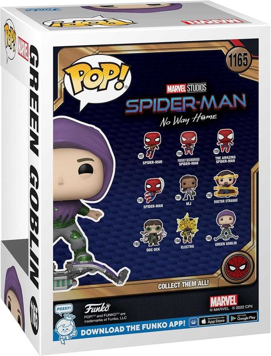 Фигурка Funko Pop Фанко Зеленый Гоблин Green Goblin 10 см №1165