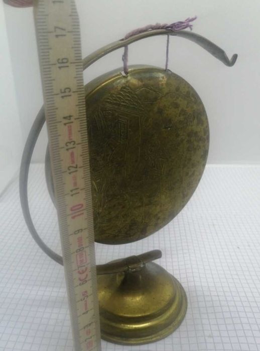 Сувенір гонг металевий