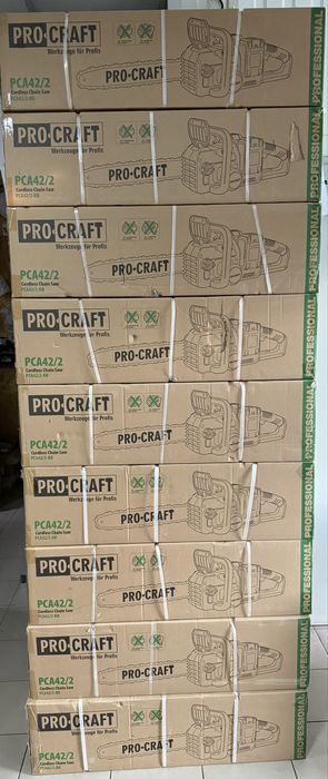 Пила акумуляторна PROCRAFT PCA42/2 /швидкість 12 м/с /шина 40см/ + ланцюг OREGON/ Гарантія 3 роки