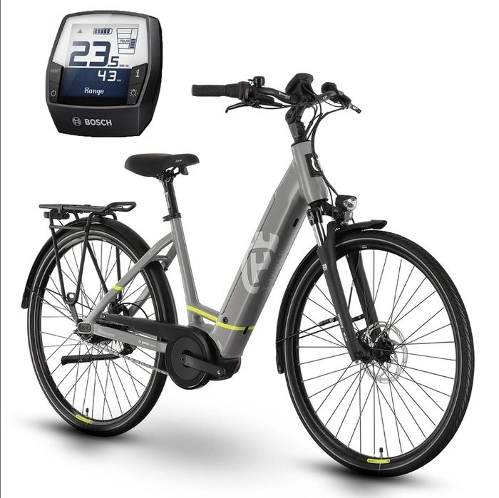 Rower  elektryczny miejski Husqvarna Towner 2 BOSCH