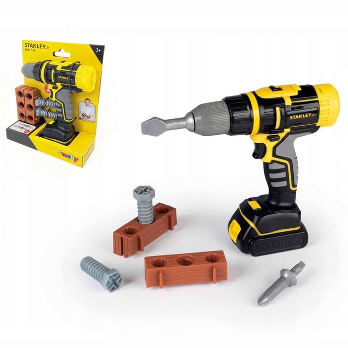 smoby stanley jr.- mechaniczna wiertarko wkrętarka dla dzieci