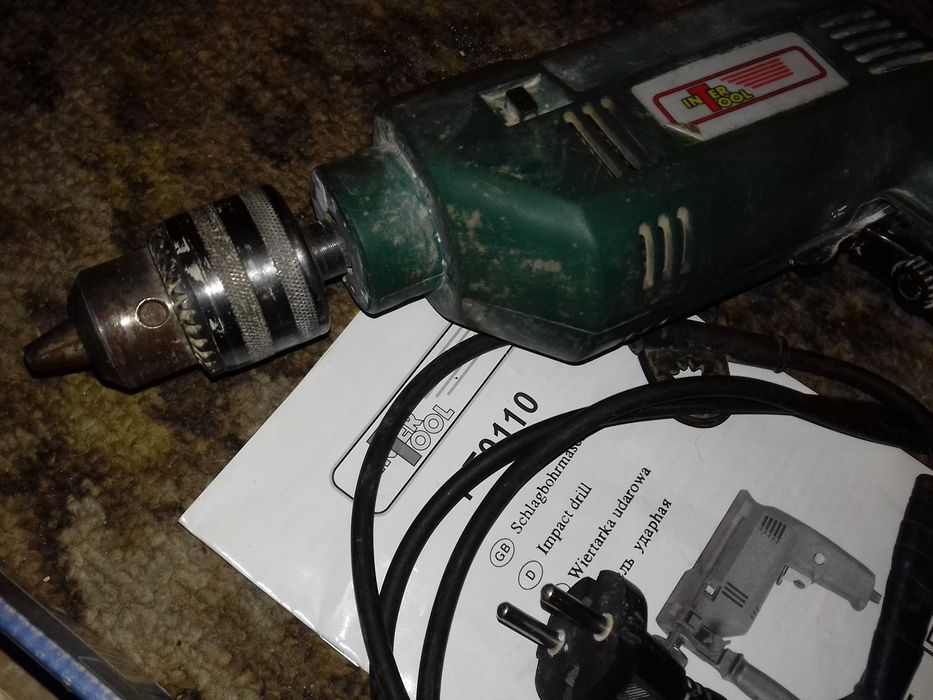 Ручна Дрель Intertool + патрон