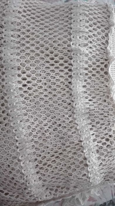 Coberta de cama em crochê