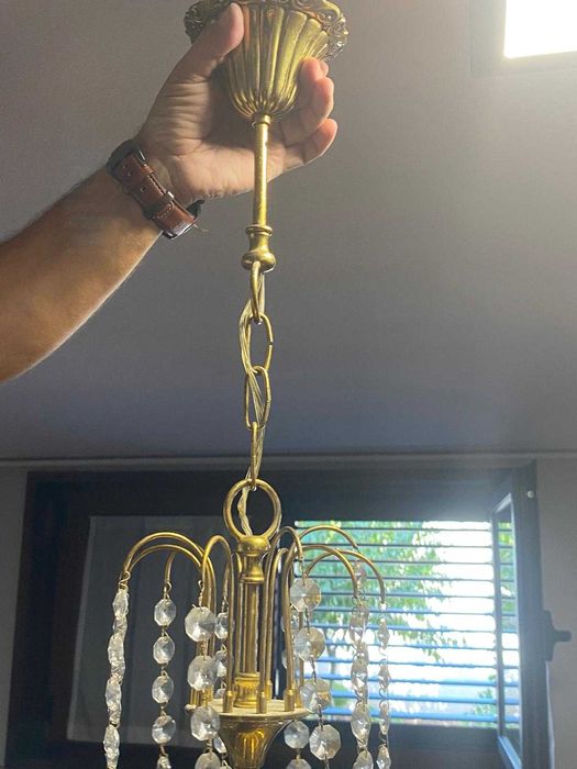 Candeeiro de teto em Cristal