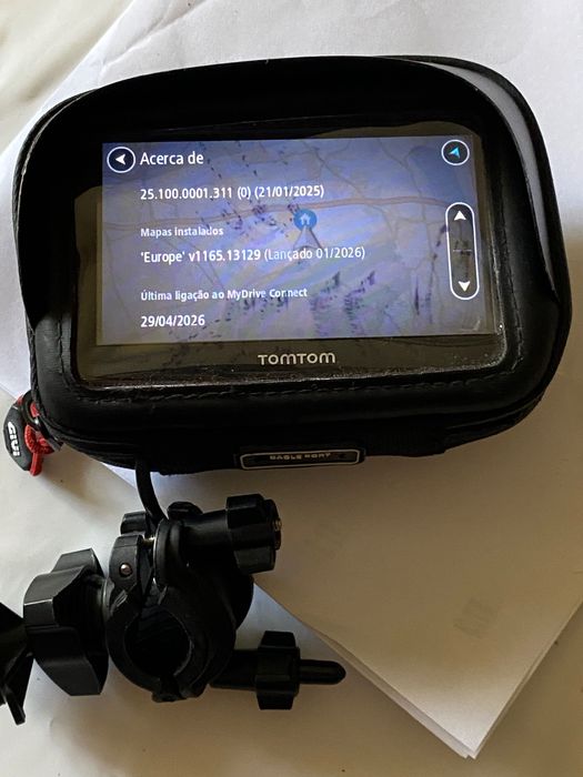GPS Tom Tom + bolsa Givi