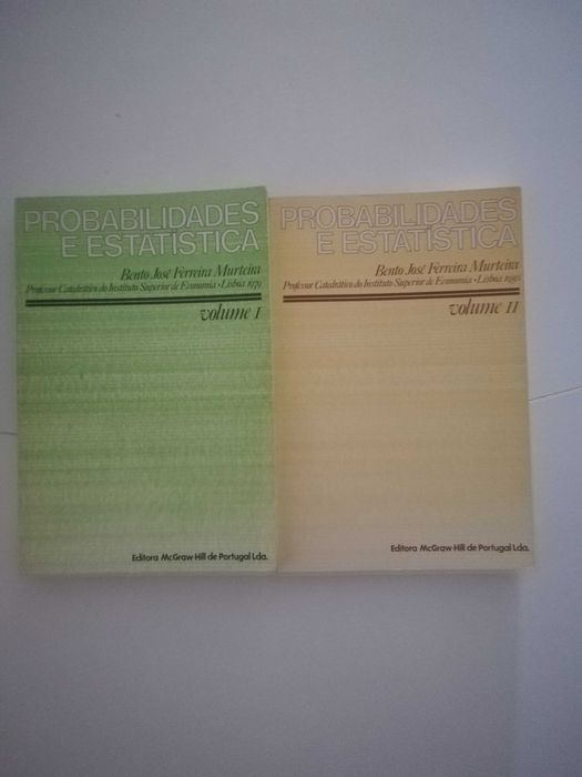 livro - Probabilidades e estatística - 2 volumes
