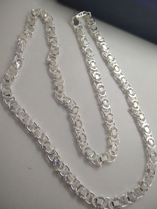 Srebrny męski  łańcuszek  splot euro srebro 925 długość 60 cm