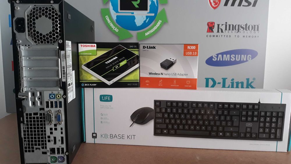 Pç HP 600G1 4ªG|I5-4570-3.2Ghz|16G|SSD256G+HDD500G|Wifi+BT|W11