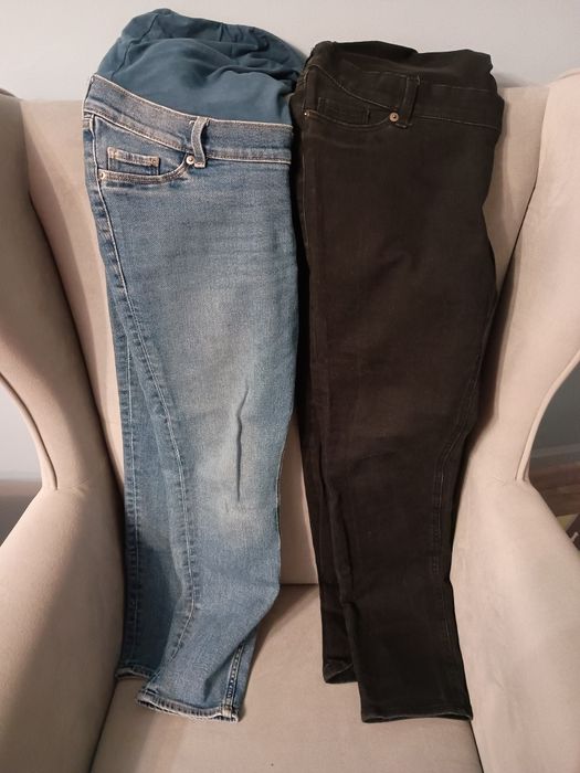 Spodnie ciążowe r.S h&m