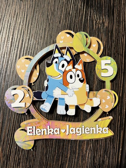 Ozdoba na tort Bing lub Bluey