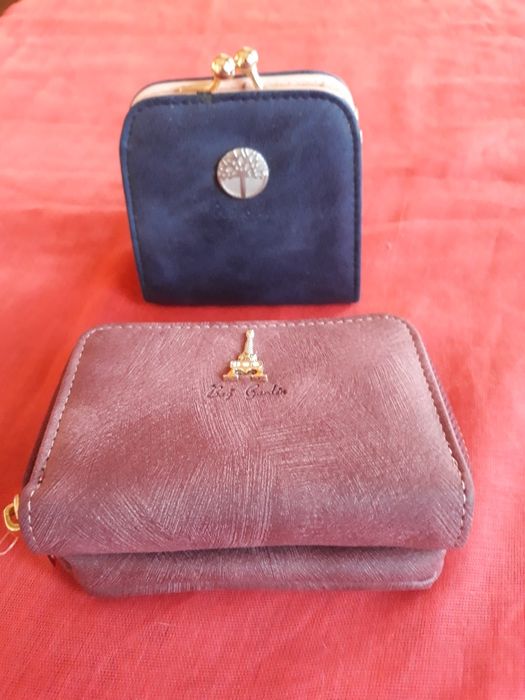 2 porta moedas e cartões
