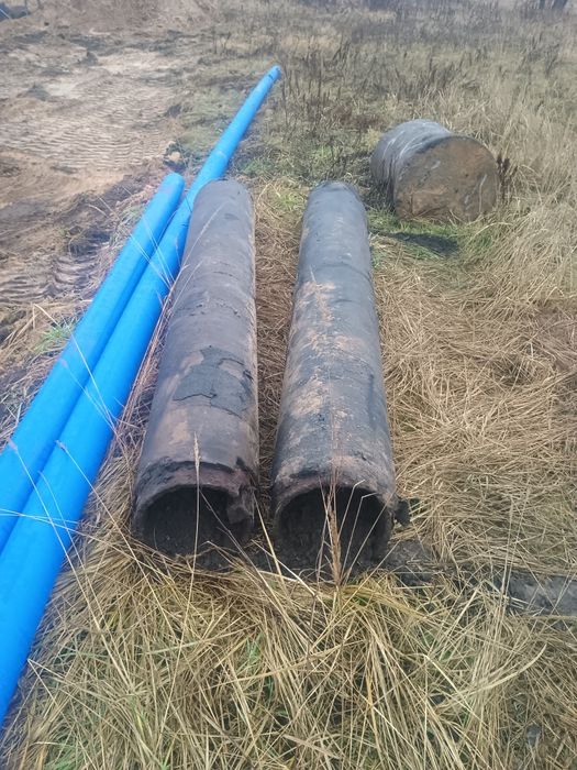 Sprzedam dwie rury stalowe o średnicy 350 mm i ściance 15 mm