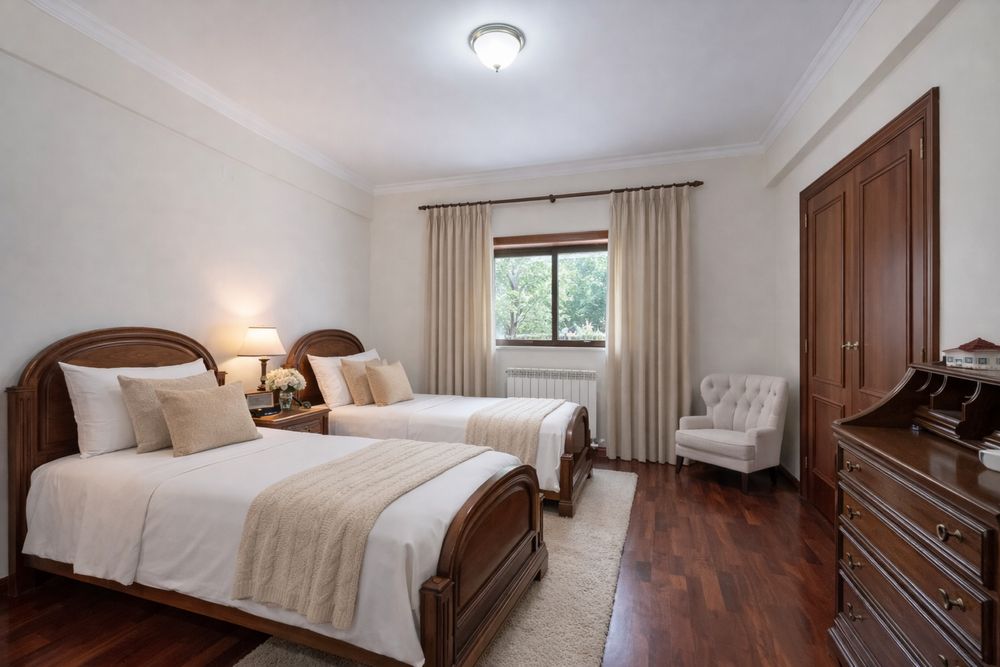 Quarto duplo como novo