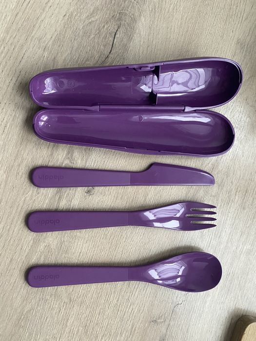 Sztućce turystyczne Aladdin, podróżne piknikowe plastikowe