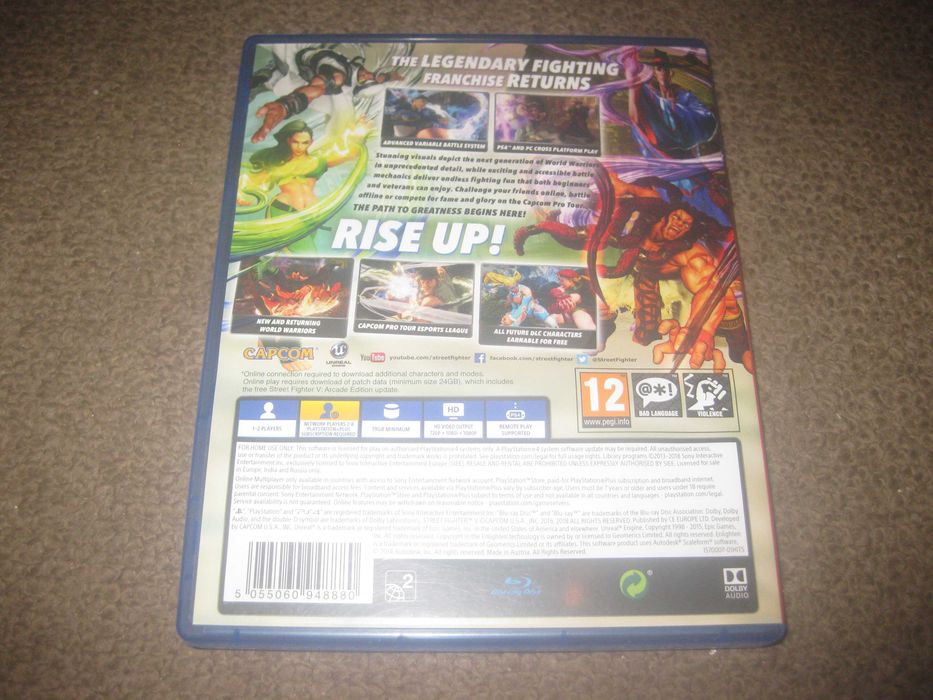 Street Fighter V" Game for PlayStation 4 / Immaculate!64752385145475121