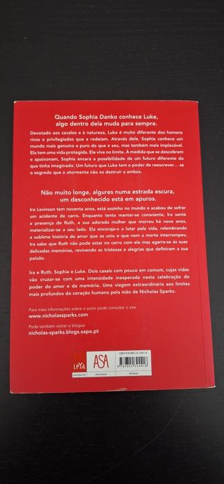 Livro de Nicholas Sparks