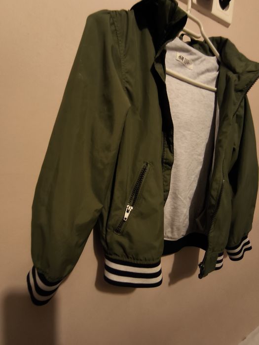 Kurtka Chłopięca Bomberka Odpinany Kaptur H&M 128 cm