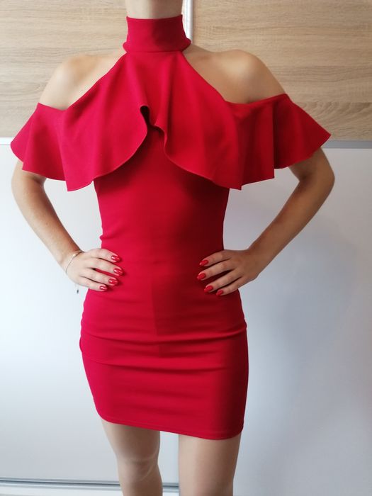 Sukienka mini czerwona