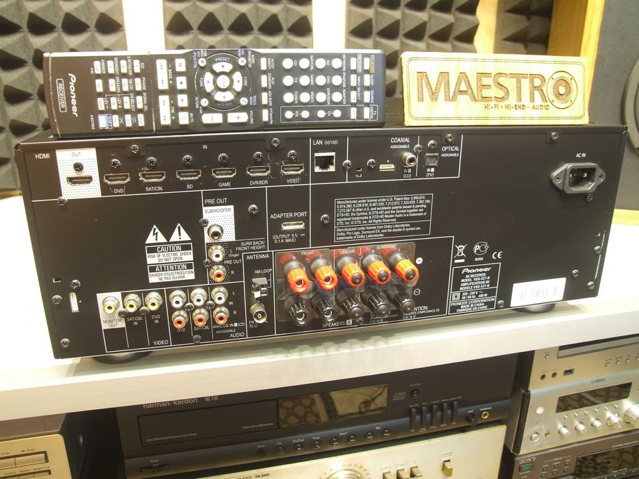 Ресівер Pioneer VSX-527. 5х130. 6-16 Ом. HDMI ARC. Пульт.USB Наложеним
