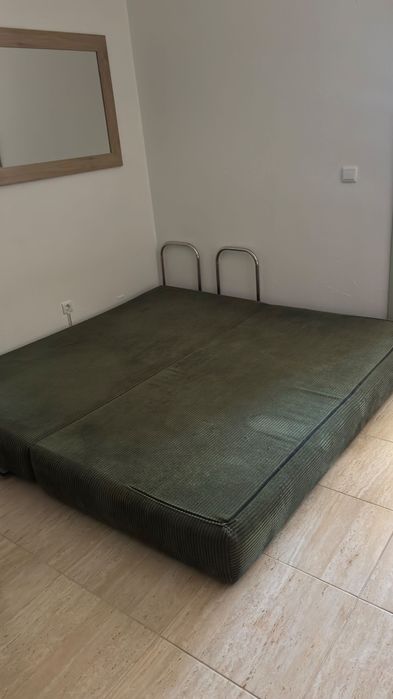 Sofá-Cama Grande Verde Tropa (2m x 2m)