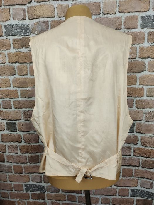 Kamizelka garniturowa retro look wiskoza len r. 50