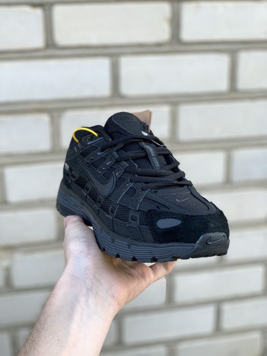р. 44 | Кросівки Nike P-6000 Cordura All Black — Чоловічі Найк П-6000 чорні, водонепроникні, замшеві, на осінь