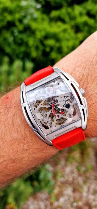 Ciga Design Skeleton Automatic Titanium - szafir , tytan - Tonneau