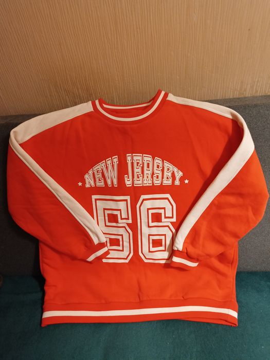 Bluza damska New Jersey 56 pomarańczowa ocieplana