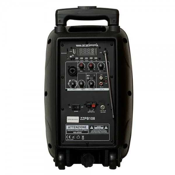 Przenośna kolumna aktywna ZZIPP ZZPB108 240W USB Bluetooth Mic Akumula