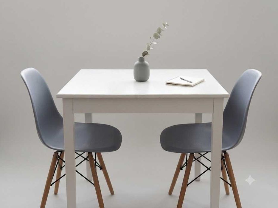 Conjunto Mesa IKEA Näsinge + 2 Cadeiras Nórdicas