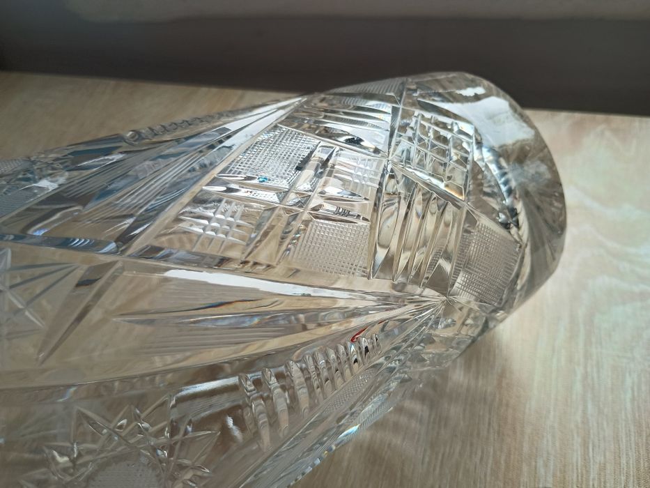 Wazon kryształowy vintage 21 cm.
