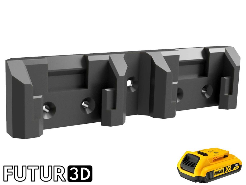 Uchwyt podwójny na akumulator DeWALT 18V XR FlexVolt LI-ION z blokadą