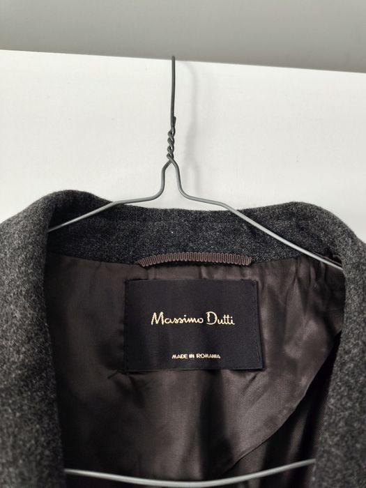 Garnitur damski Massimo dutti 36 S szary antracytowy kinowym marynarka spodnie wiskozowy