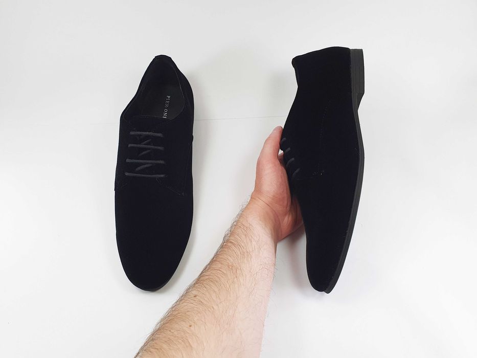 PIER ONE чорні велюрові туфлі 46 30 см 12 UK