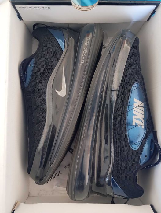 Nike Air Max MX-720-818  Black/Metallic Cool Gray