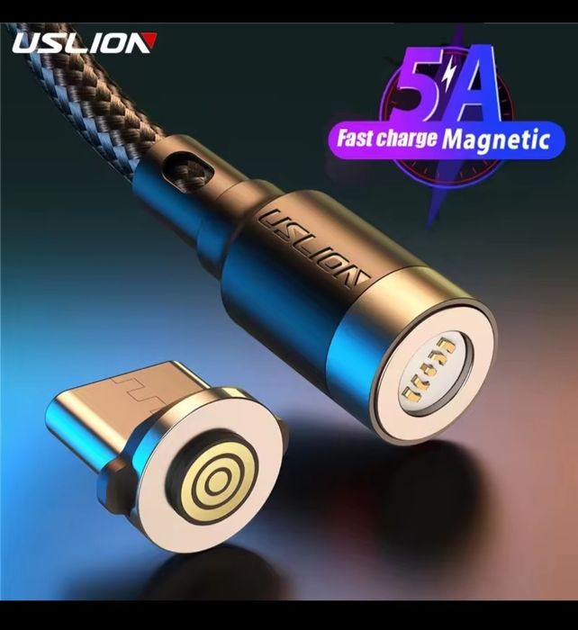 Магнитный кабель 5A USLION.micro-usb