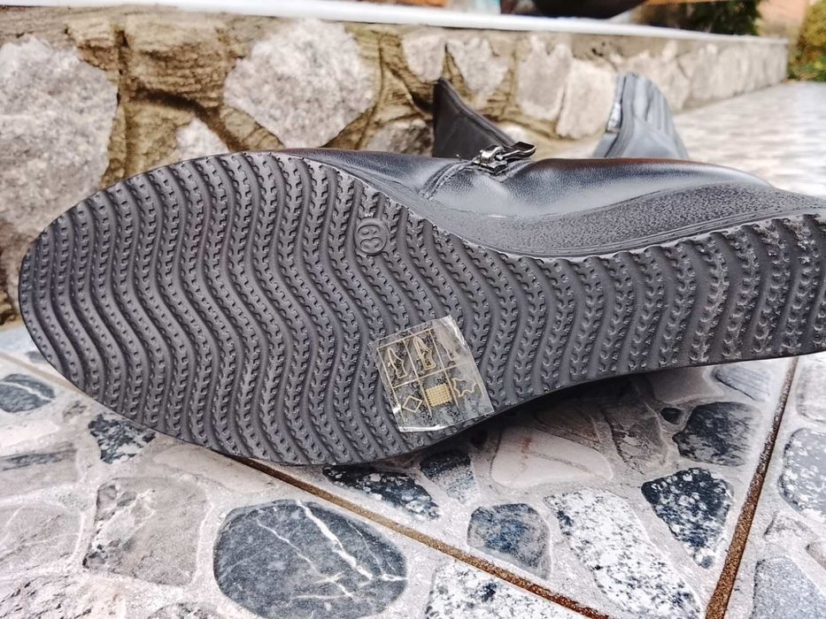 Шкіряні сапожки зимові