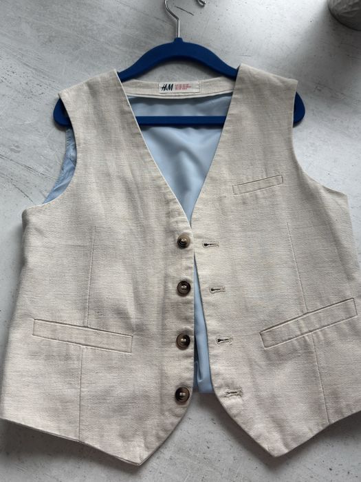 Elegancka  kamizelka dla chłopca 128