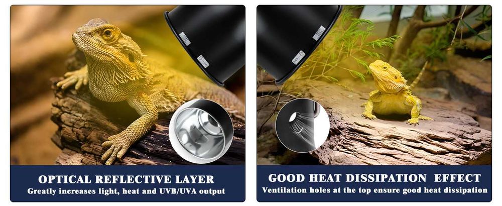 Dome NOVA Cúpula Refletora para Lâmpadas de Répteis LUCKY HERP