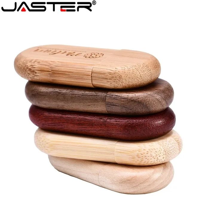 ~Флешка дерев'яна подарункова на 64GB USB 2.0 + OTG перехідник