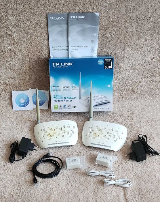 Neostrada, modem, TP-LINK TD-W8951ND -komplet 2 szt., w pełni sprawne