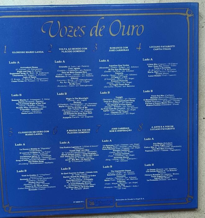 Colectânea Vozes de Ouro 8 LP