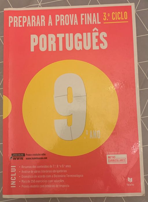Preparação para as Provas Finais do 9° Ano, de Matemática e Português