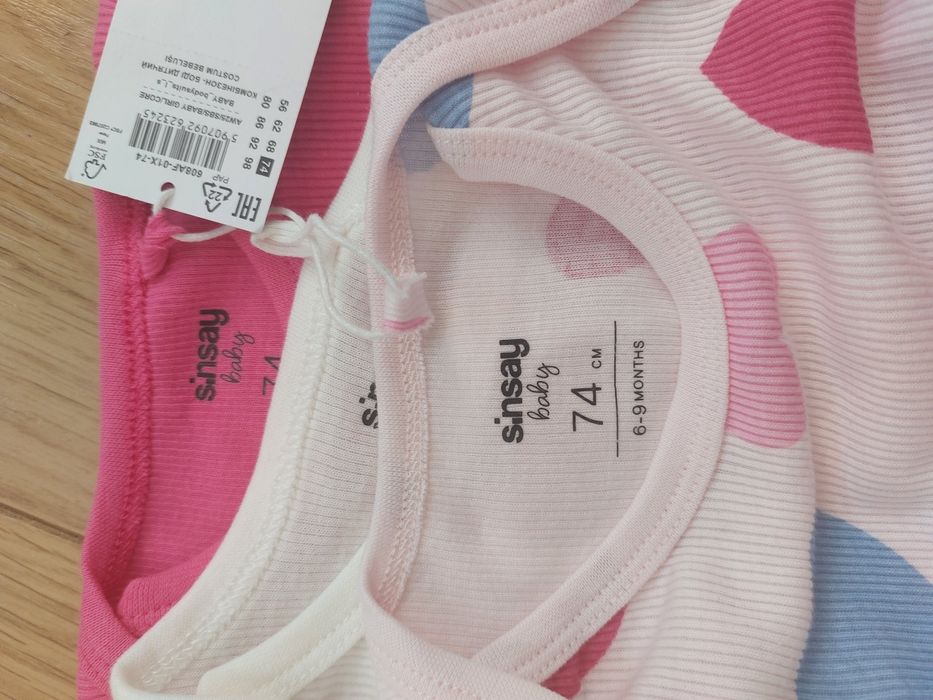Trójpak nowe body 74