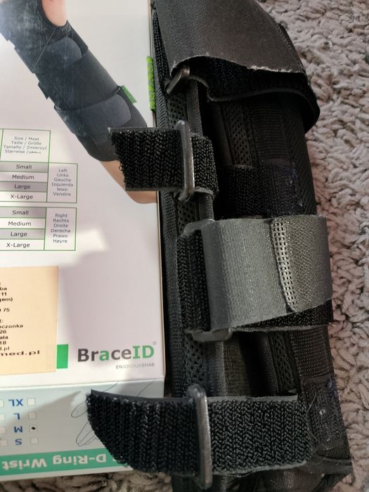 Orteza nadgarstka dłoni rozmiar M ręką lewa